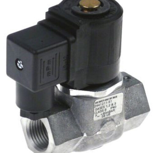 Клапан электромагнитный газ 230В вход 1/2″ выход 1/2″ Д 69мм p max 0,06бар