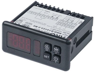 Регулятор электронный 90-240В мм 71×29мм NTC/PTC сборка вмонтирование выходы реле 1 вмонтирование AKO