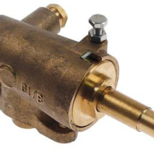 Кран газовый вход для газа фланец трубы ø30 мм выход для газа 1/2″ / M14x1