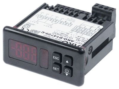 Регулятор электронный 90-240В мм 71×29мм NTC/PTC/Pt100/TC(J,K)/мA сборка вмонтирование AKO